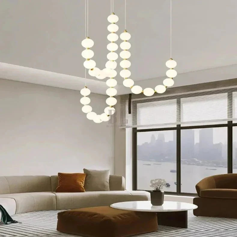 Lexi Modern Acrylic Orb Chandelier - Warm white 3000KManor Lights