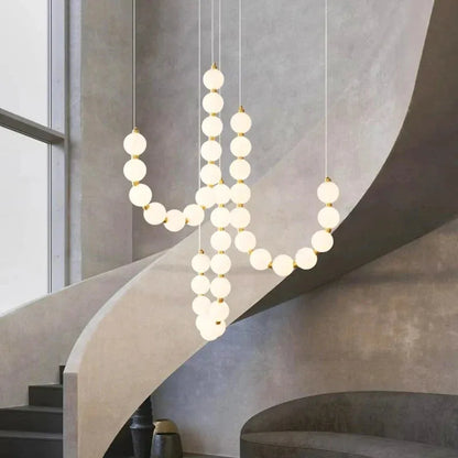 Lexi Modern Acrylic Orb Chandelier - Remote ControlManor Lights