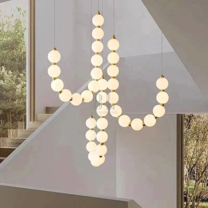 Lexi Modern Acrylic Orb Chandelier - Cool white 6000KManor Lights