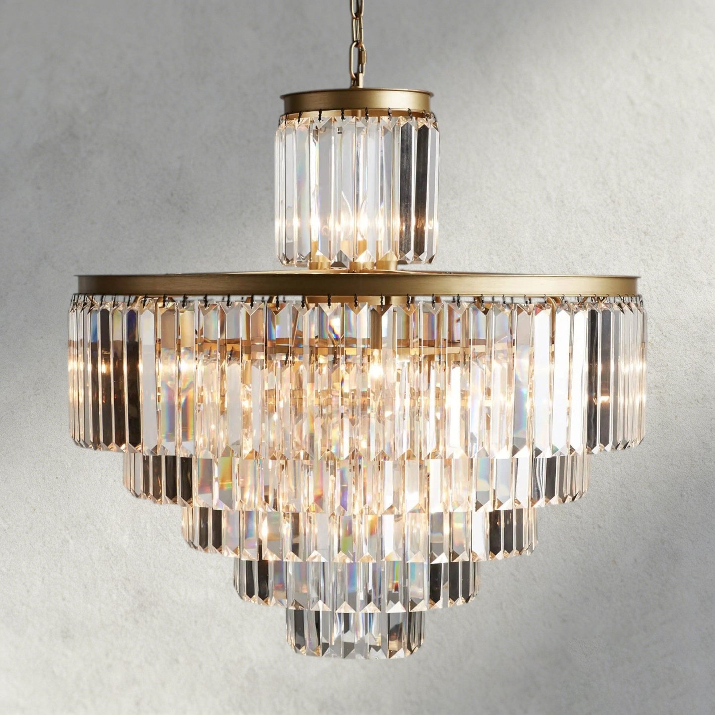 32" / Brass Leyland Chandelier 15", 20", 32"