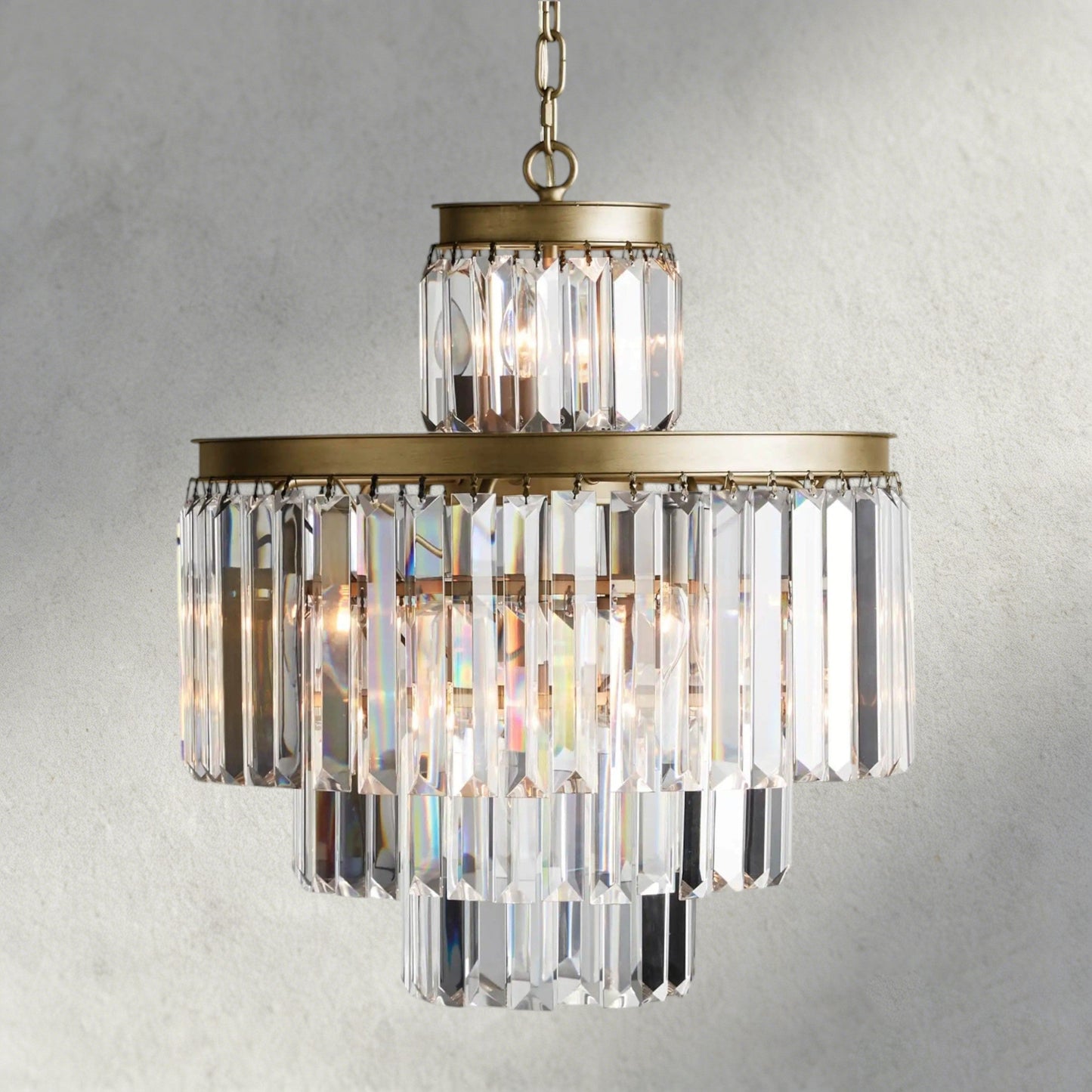 20" / Brass Leyland Chandelier 15", 20", 32"