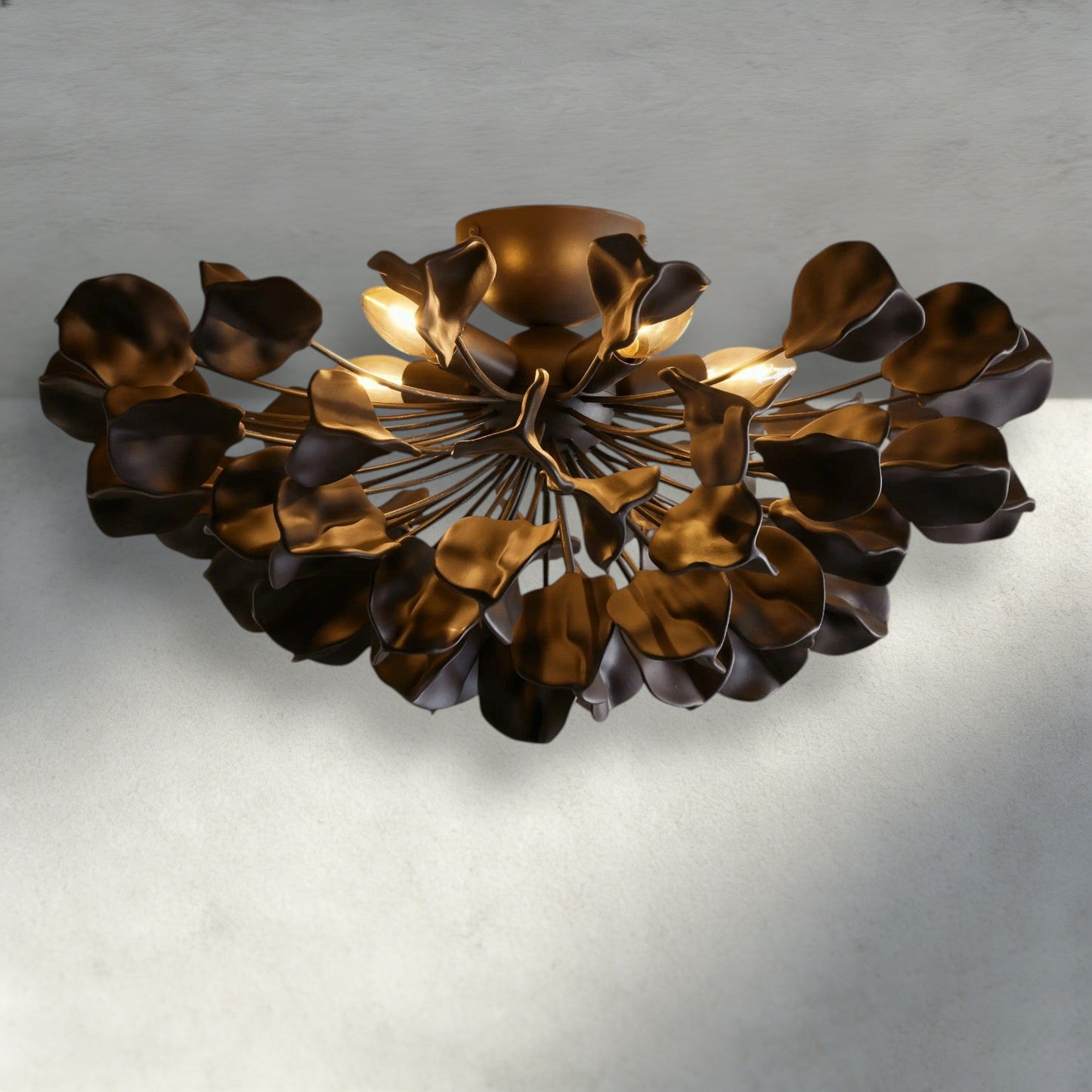 Bronze / Ebony Lunaria Flush Mount