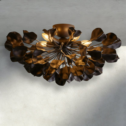 Bronze / Ebony Lunaria Flush Mount