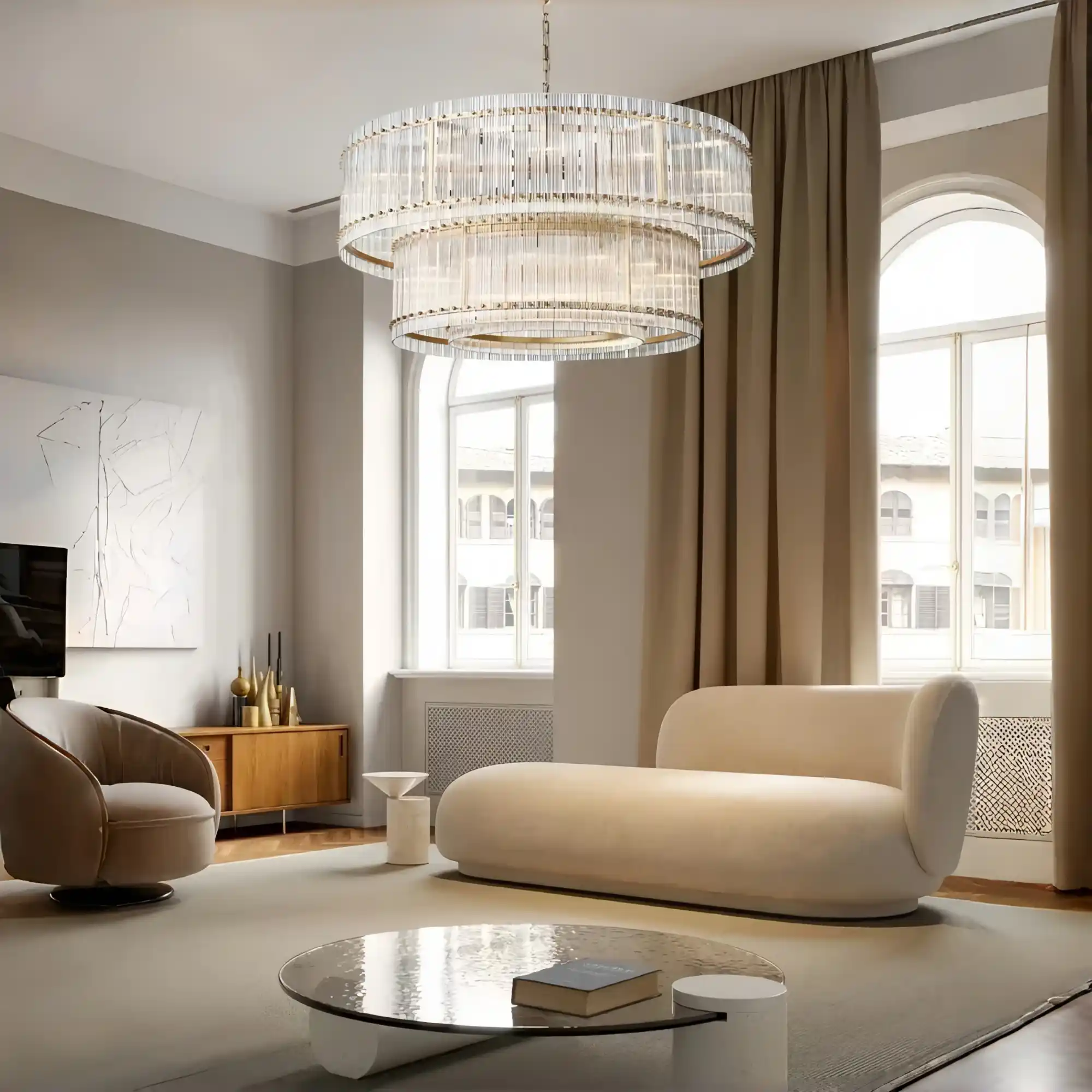 San Marco Two-Tier Round Chandelier 22", 37", 48", 60"