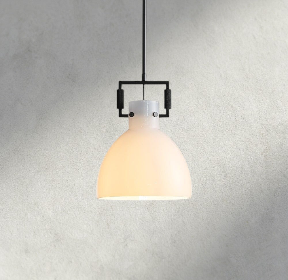 MACHINIST MILK GLASS CLOCHE PENDANT 10", 14", 18"