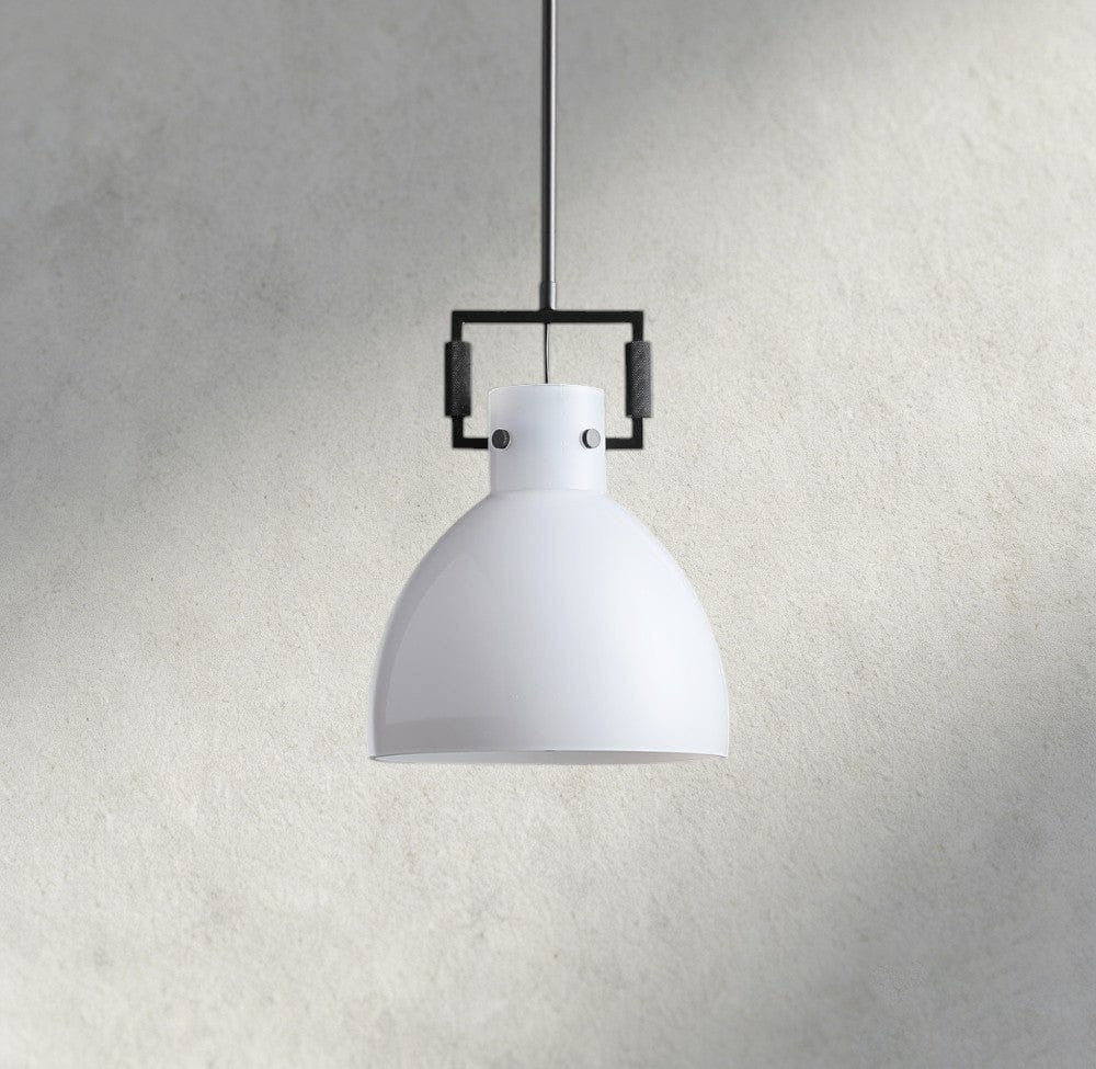MACHINIST MILK GLASS CLOCHE PENDANT 10", 14", 18"
