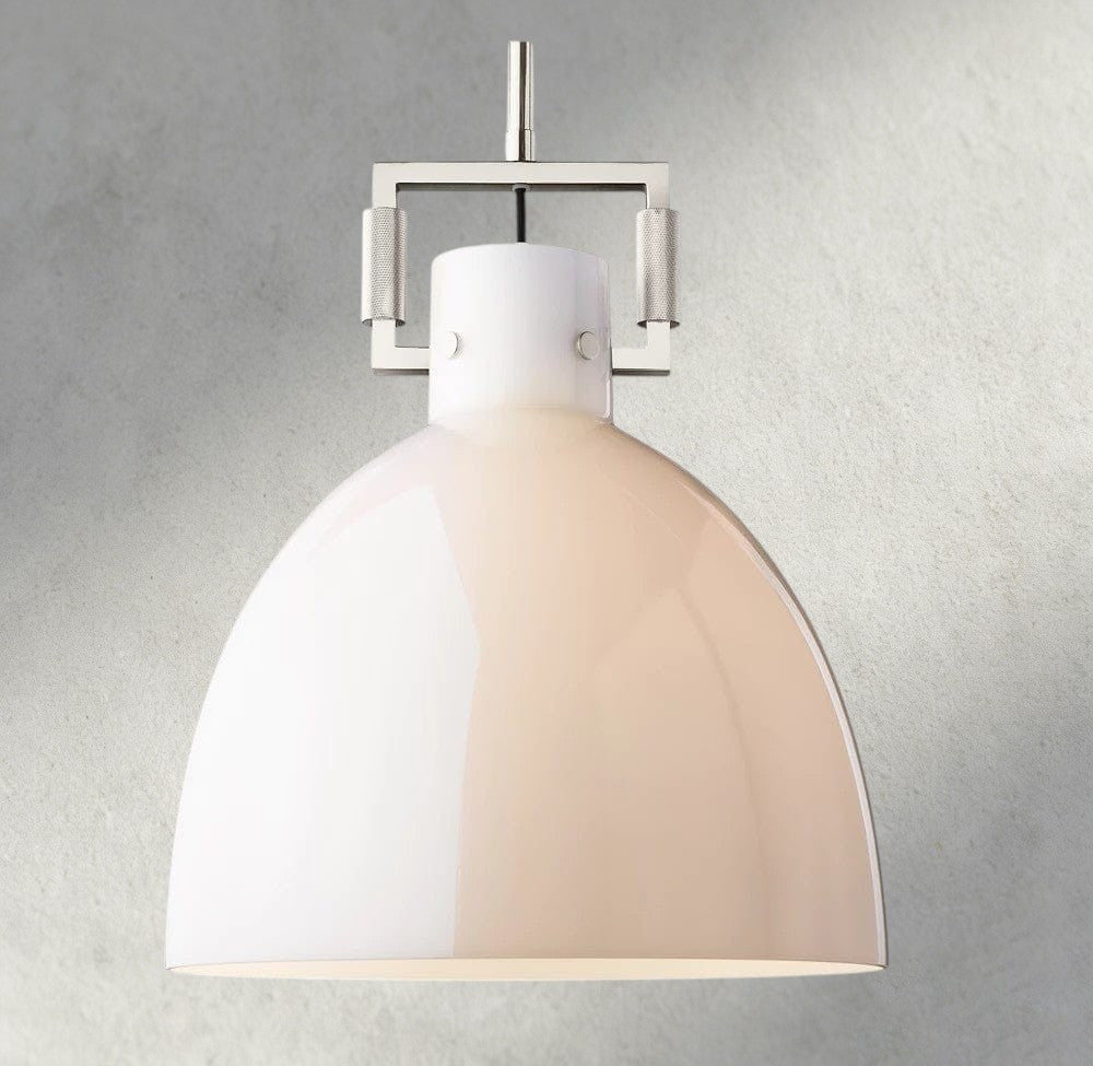 MACHINIST MILK GLASS CLOCHE PENDANT 10", 14", 18"