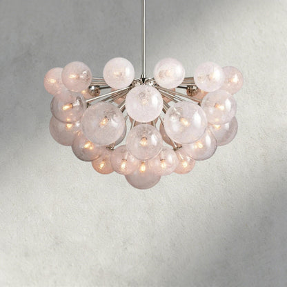 37 Lights / Nickle Mandoza Chandelier 19/ 37 Lights