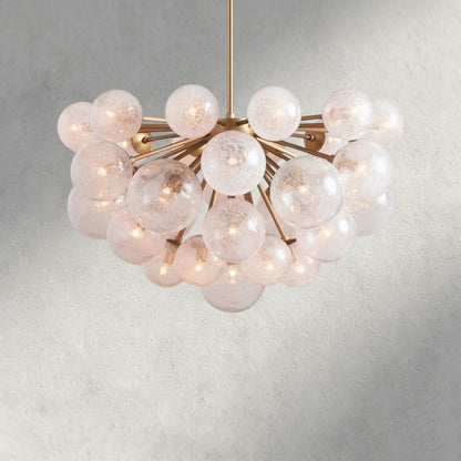 37 Lights / Brass Mandoza Chandelier 19/ 37 Lights