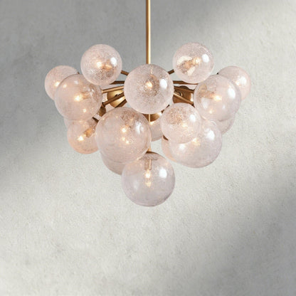 19 Lights / Brass Mandoza Chandelier 19/ 37 Lights