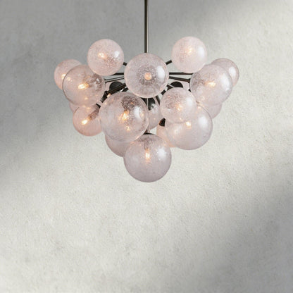 19 Lights / Bronze Mandoza Chandelier 19/ 37 Lights