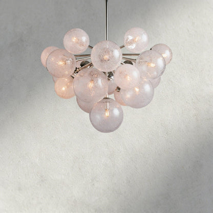 19 Lights / Nickle Mandoza Chandelier 19/ 37 Lights