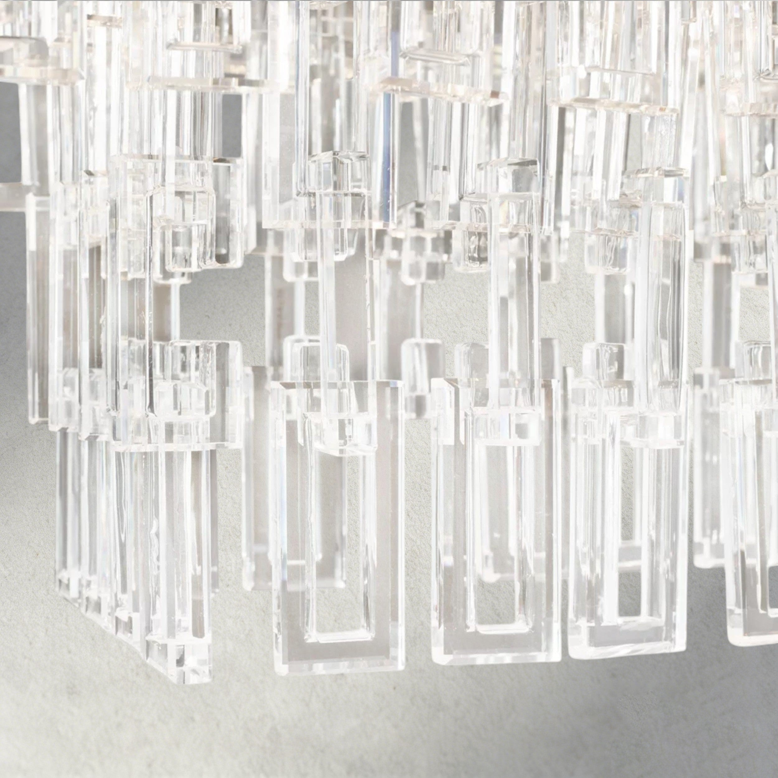 Marignan Tiered Rectangular Chandelier 60", 72"