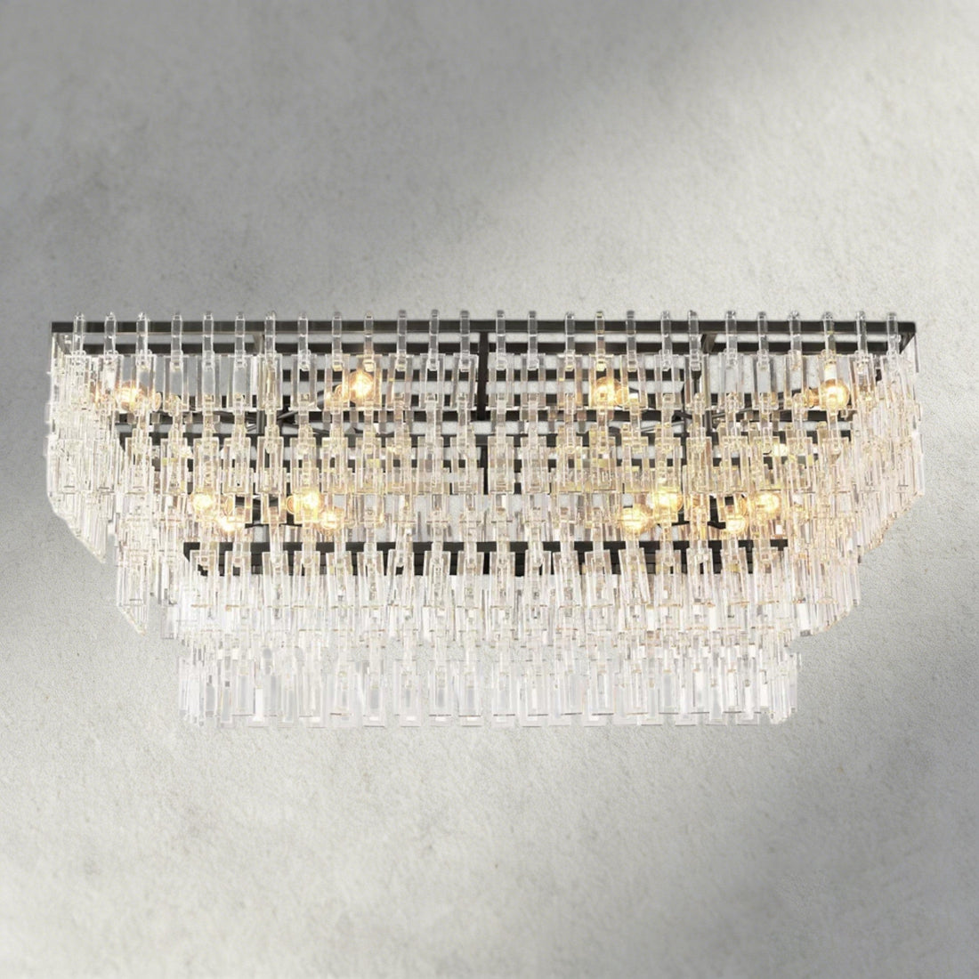 Marignan Tiered Rectangular Chandelier 60", 72"