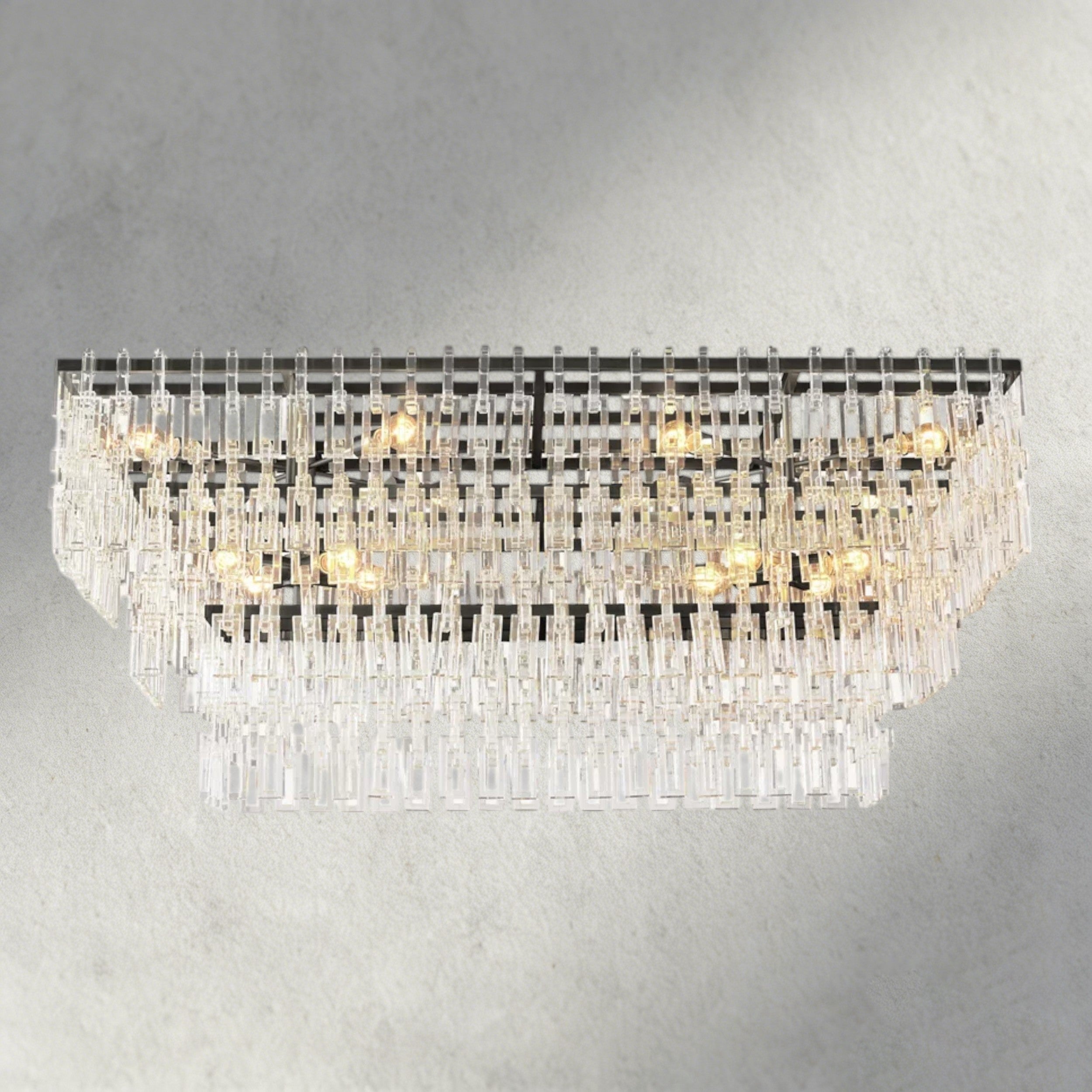 Marignan Tiered Rectangular Chandelier 60", 72"