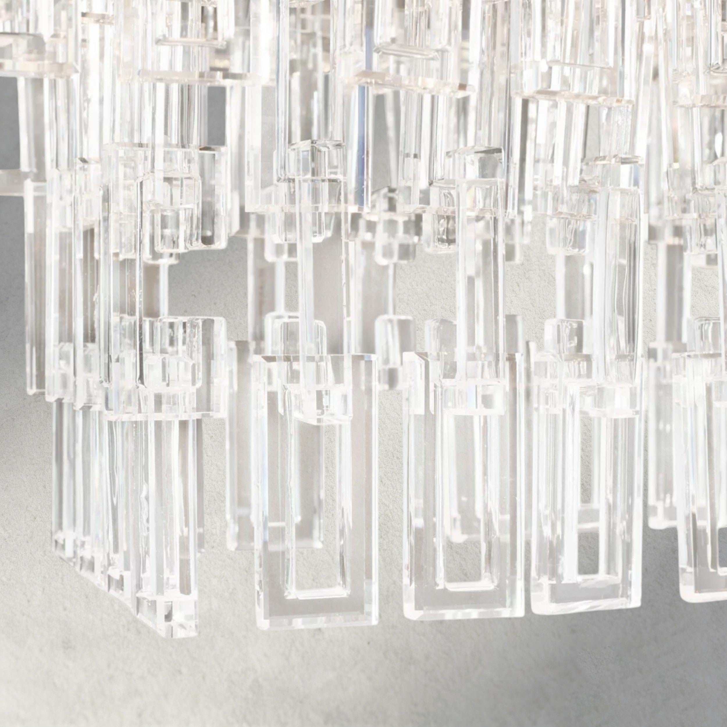 Marignan Tiered Rectangular Chandelier 60", 72"