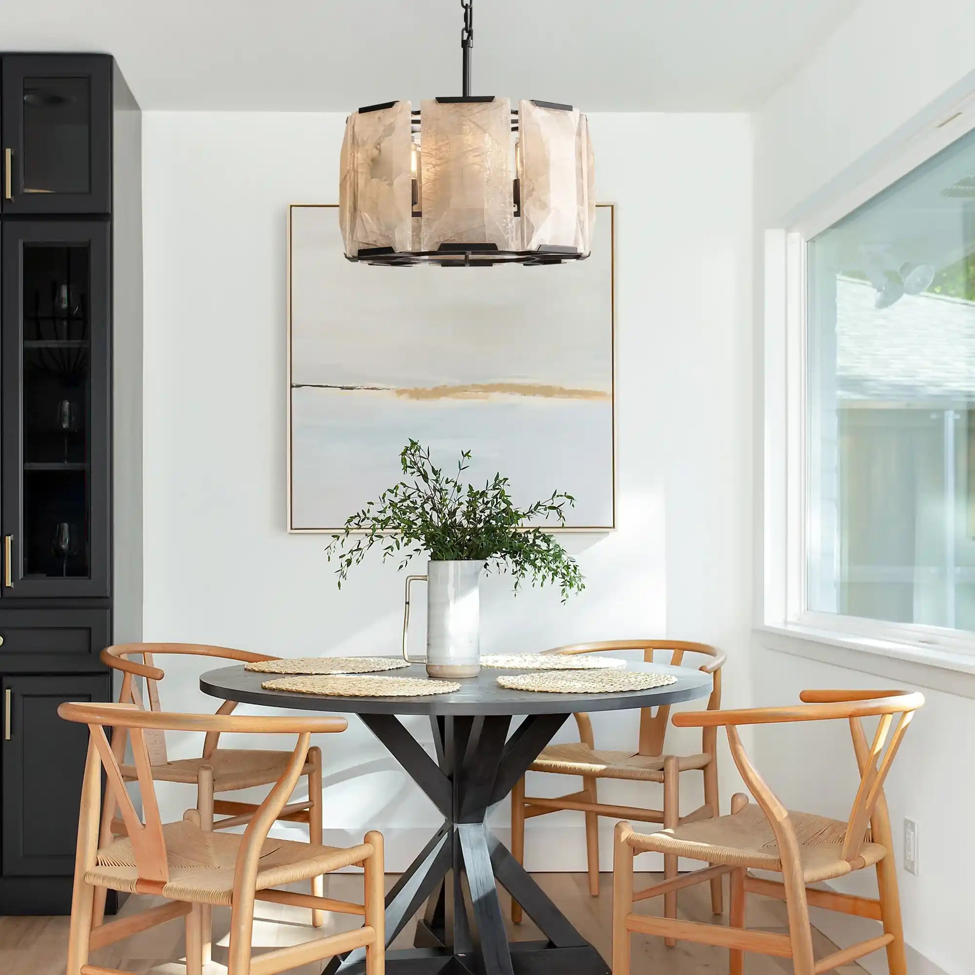 Harlow Calcite Round Chandelier 19", 31", 43", 60"