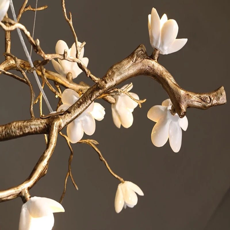 Minas Rustic Tree Branch Chandelier - Black47.24” ( 120 cm )Warm White 3000KBlushlighting