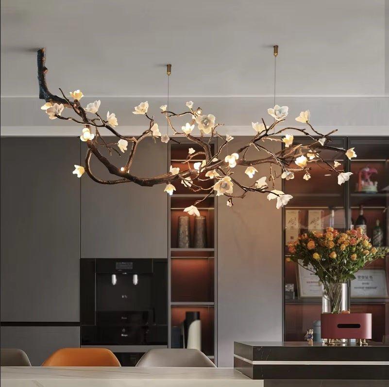 Minas Rustic Tree Branch Chandelier - Black47.24” ( 120 cm )Warm White 3000KBlushlighting