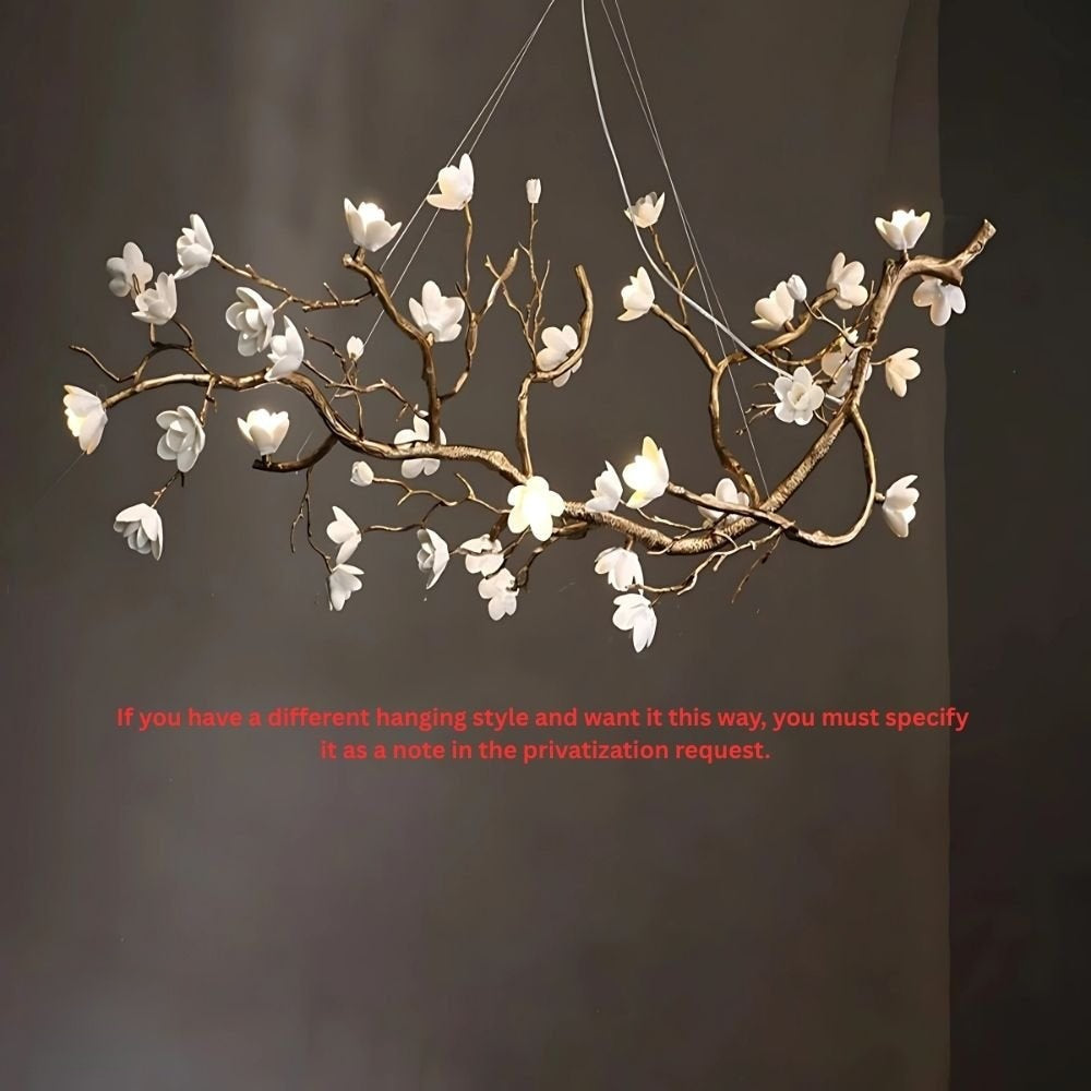 Minas Rustic Tree Branch Chandelier