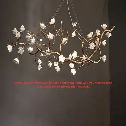 Minas Rustic Tree Branch Chandelier