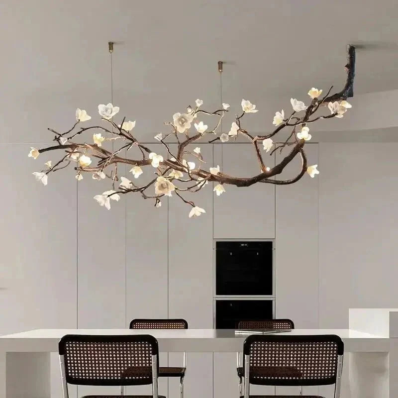 Minas Rustic Tree Branch Chandelier - Black47.24” ( 120 cm )Warm White 3000KBlushlighting