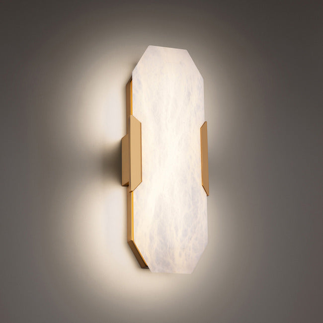 Obelisk Alabaster Wall Sconce