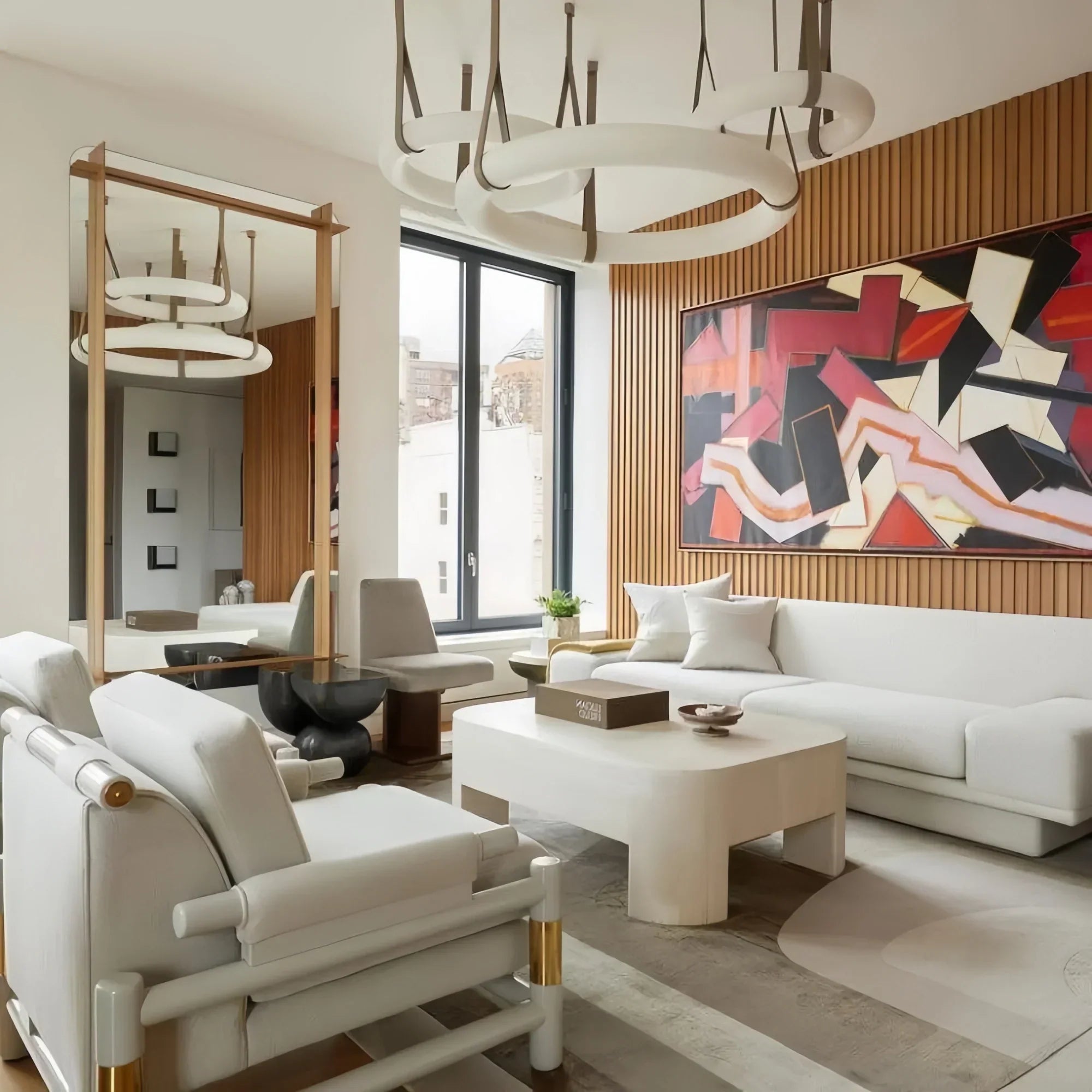Oslo L1P Pendant Alabaster Chandelier, Halo Ring Chandelier With canopy Over Dining Table