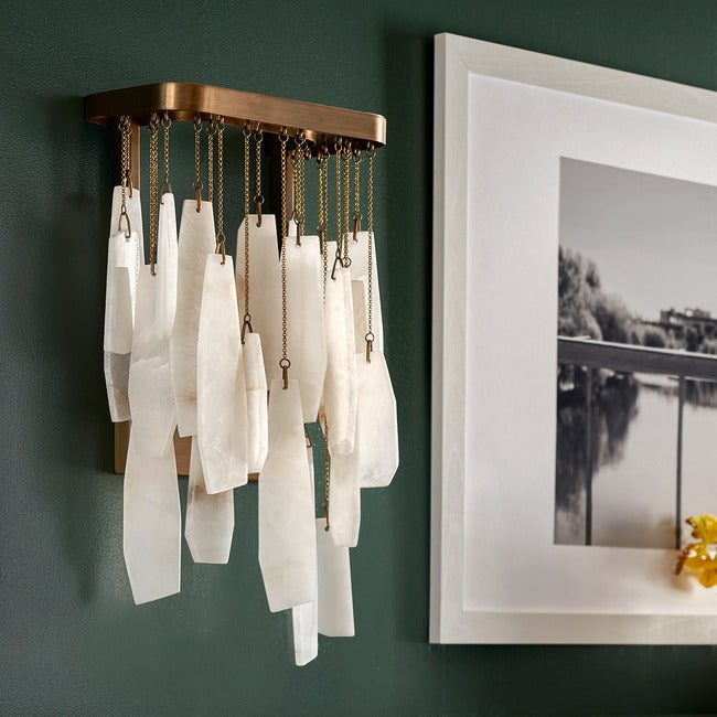 Crest Alabaster Wall Sconce
