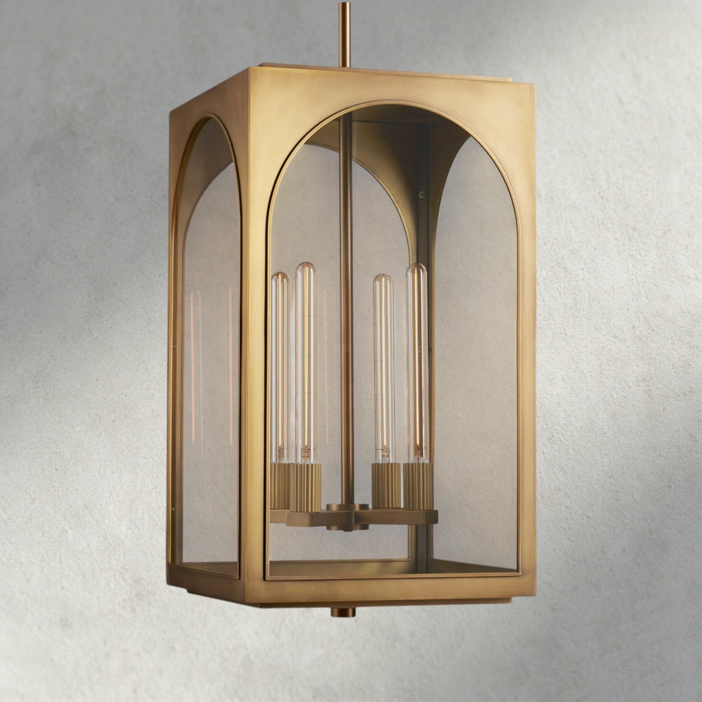 Brass Palladian Outdoor Pendant 28"