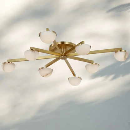 Pedrea Alabaster Wearstler Large Staggered Arm Flush Mount - Manorlights