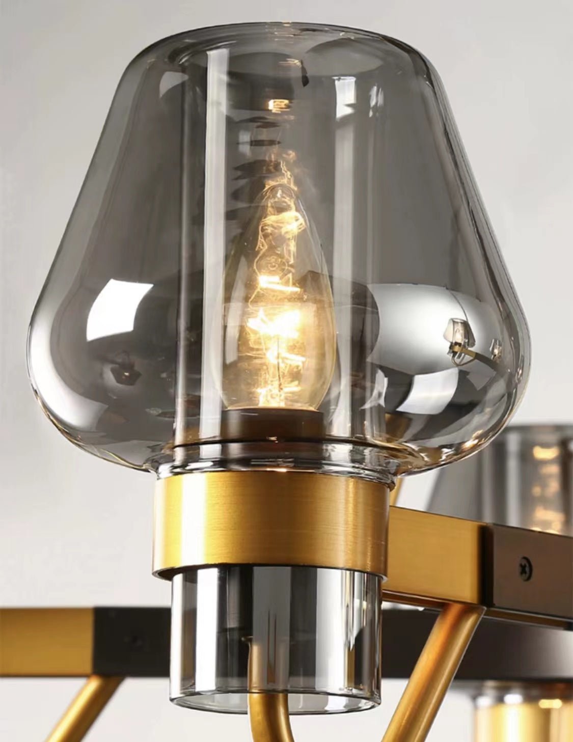 Post-modern Light Luxury Full Brass Chandelier for Living Room/Bedroom-Chandeliers--Manor Lights--Manor Lights