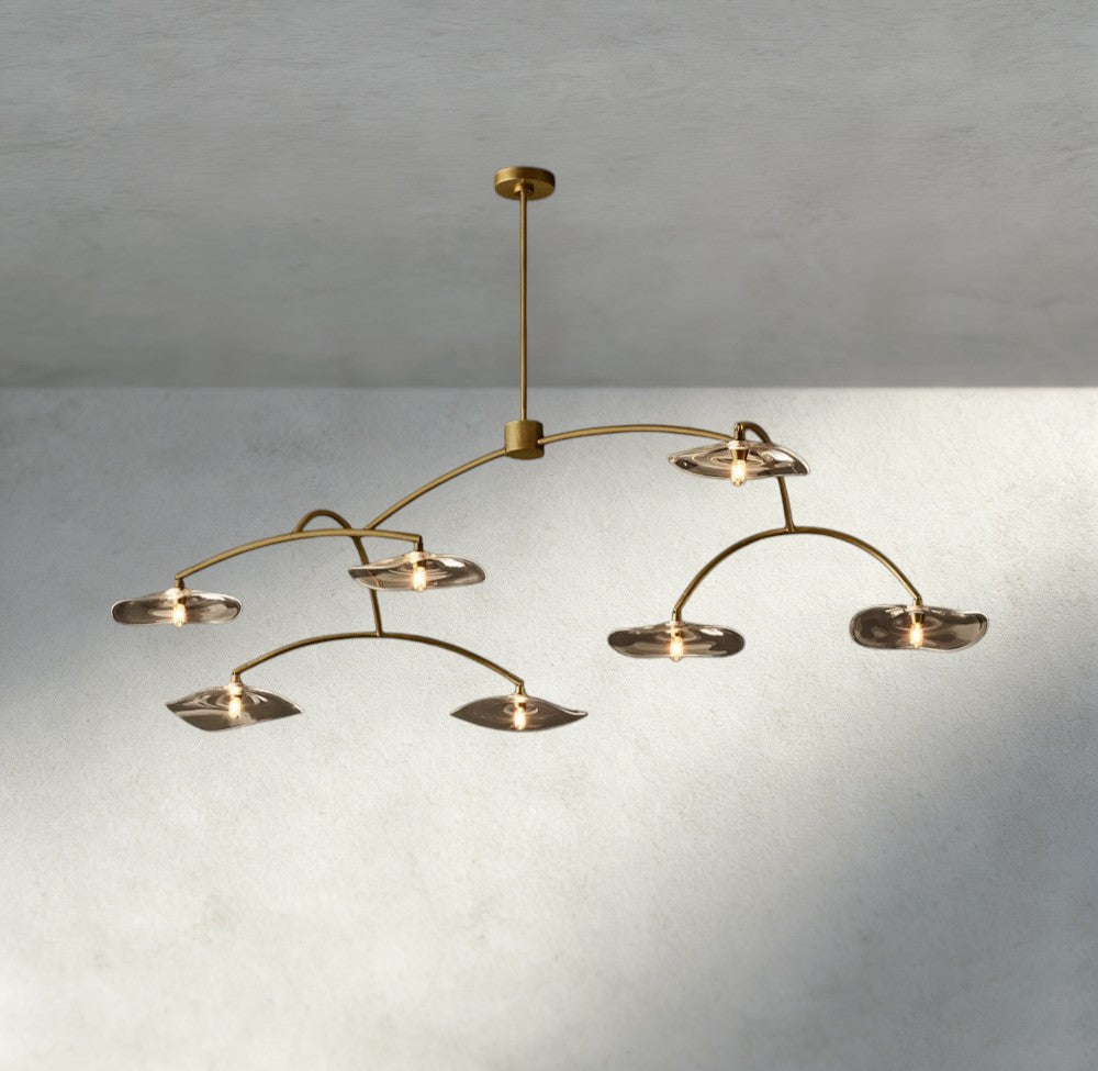Lily Clear Glass Round Chandelier