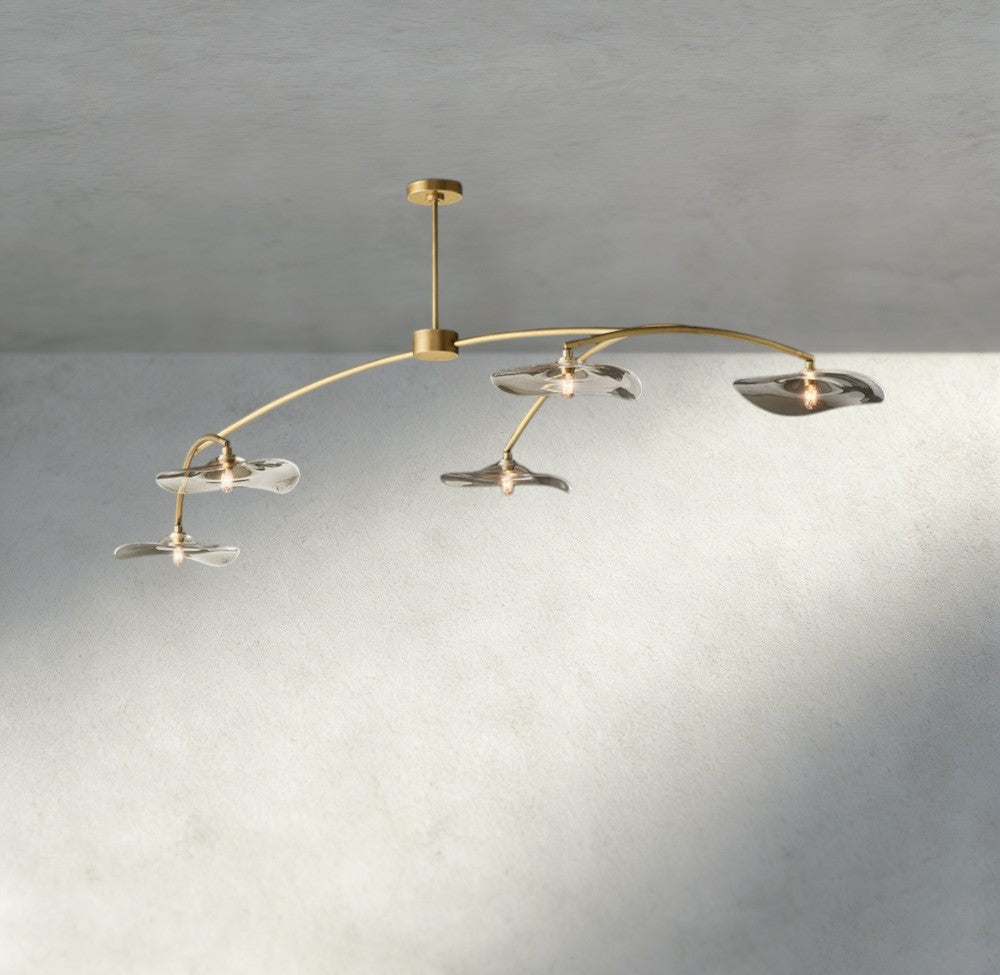 Lily Clear Glass Linear Chandelier