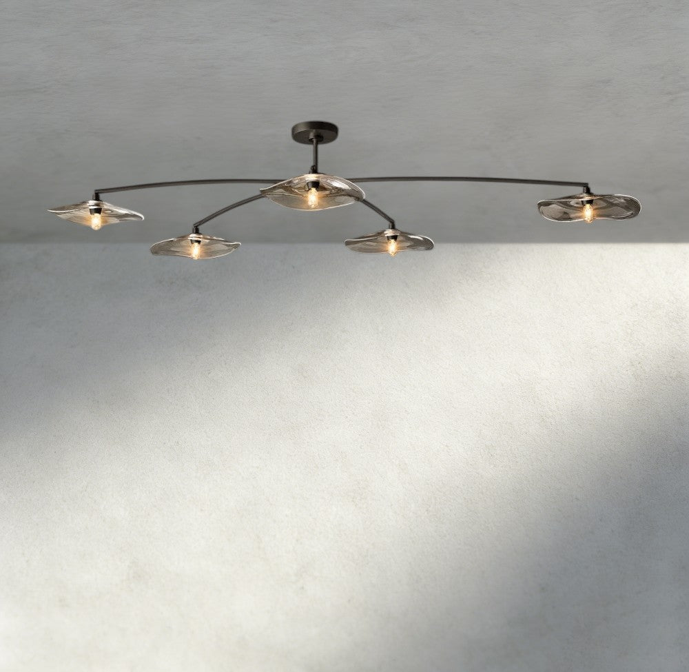 Lily Clear Glass Flushmount