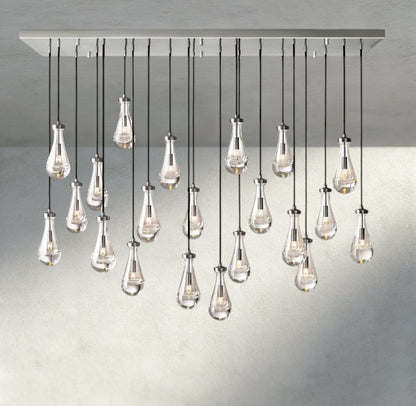 Rain Rectangular Chandelier 54", 72" - Manohaus