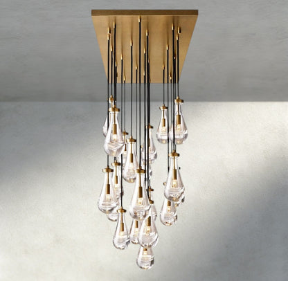 Rain Rectangular Chandelier 54", 72" - Manohaus