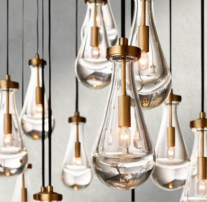 Rain Rectangular Chandelier 54", 72" - Manohaus