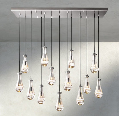 Rain Rectangular Chandelier 54", 72" - Manohaus