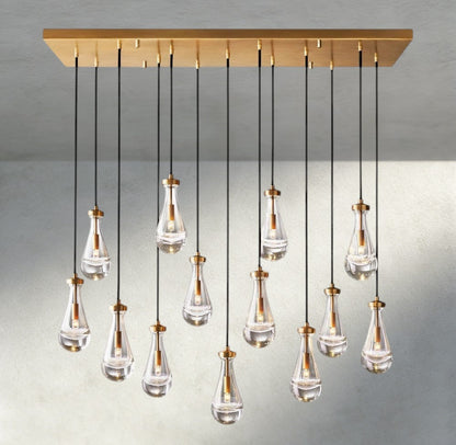 Rain Rectangular Chandelier 54", 72" - Manohaus