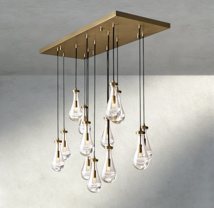 Rain Rectangular Chandelier 54", 72" - Manohaus