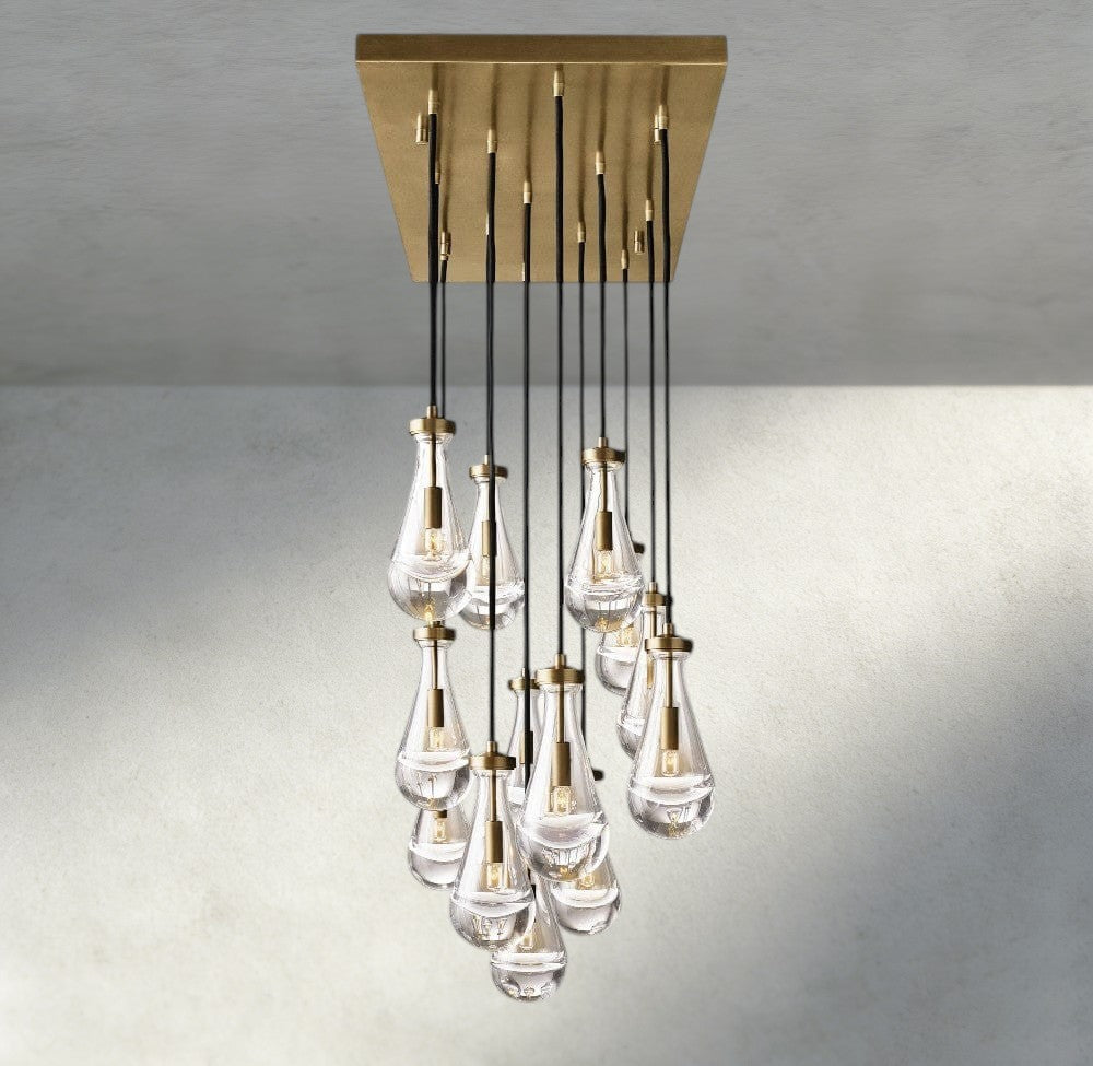 Rain Rectangular Chandelier 54", 72" - Manohaus