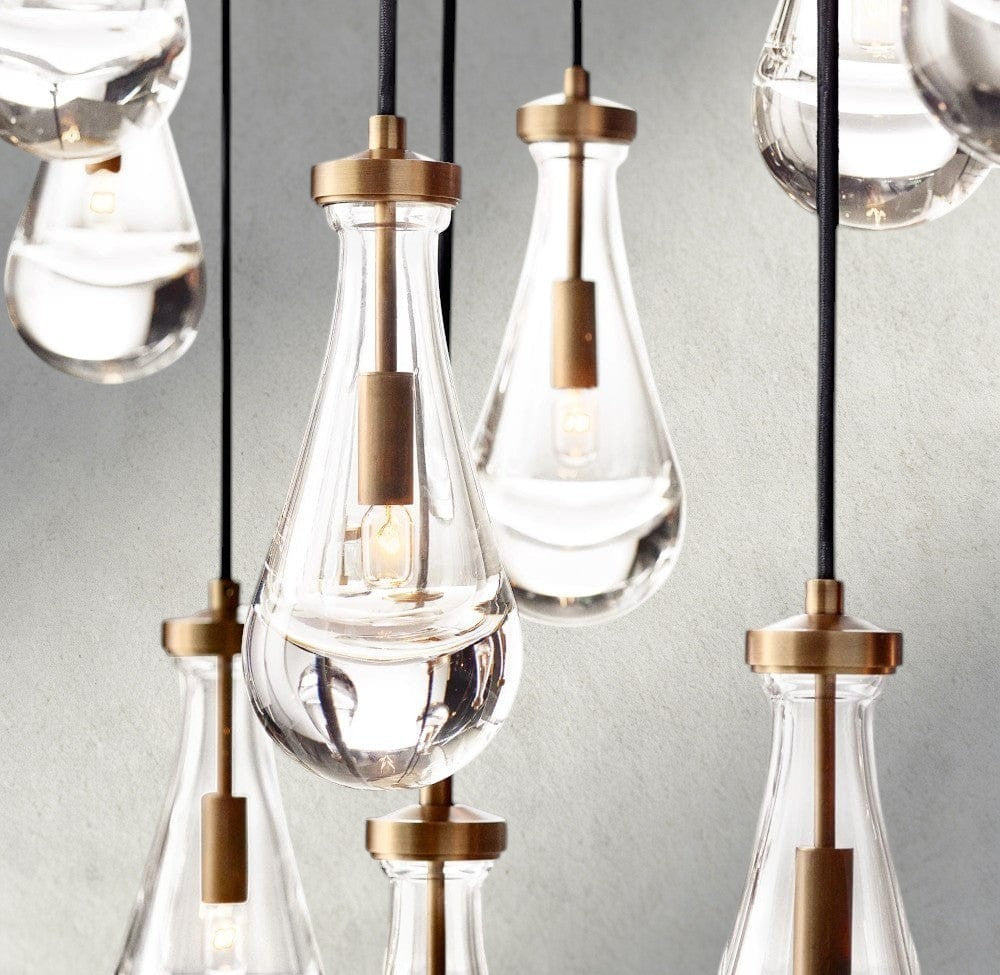 Rain Rectangular Chandelier 54", 72" - Manohaus