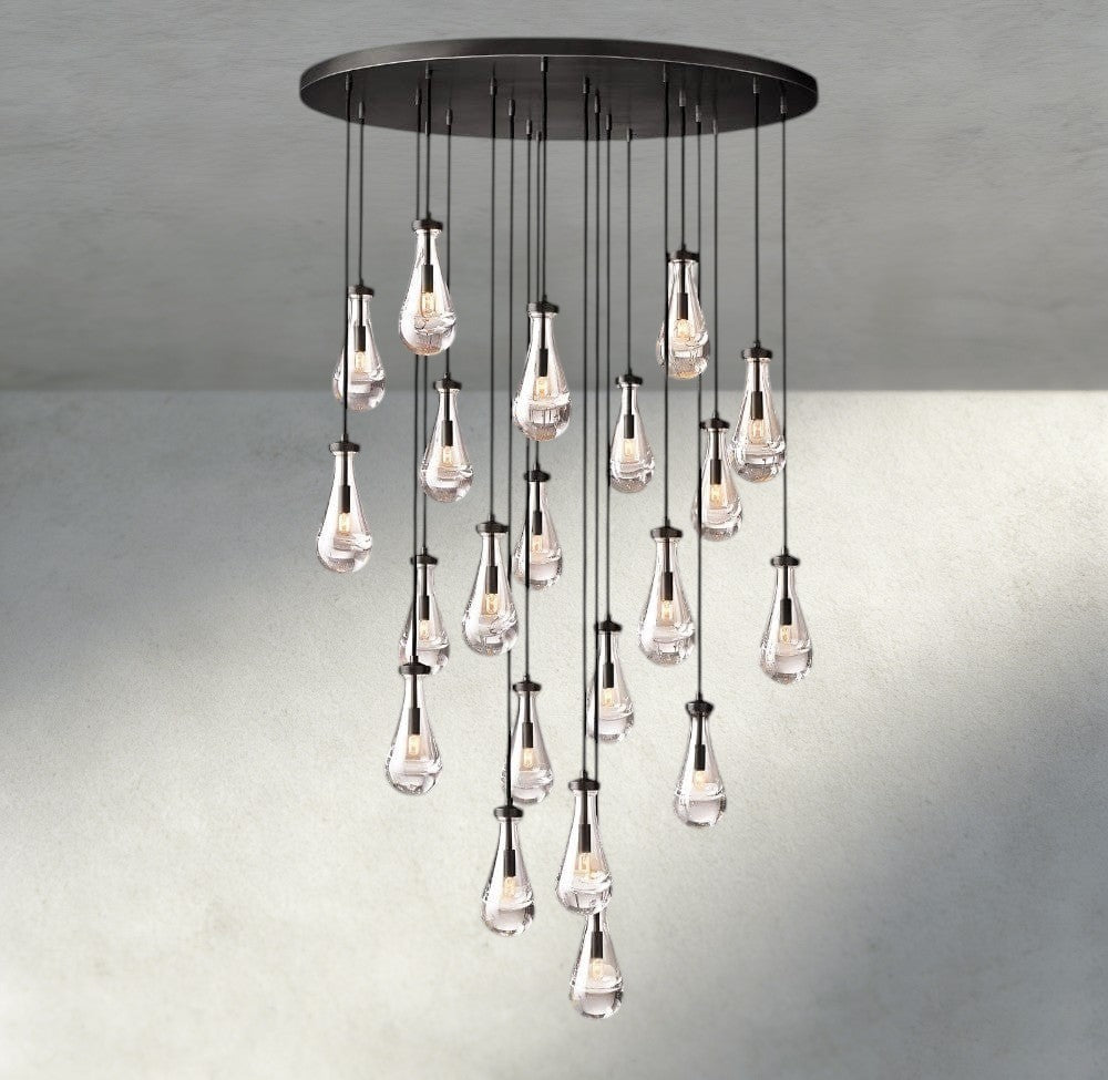 Rain Round Chandelier 18", 36", 47", 60" - Manohaus