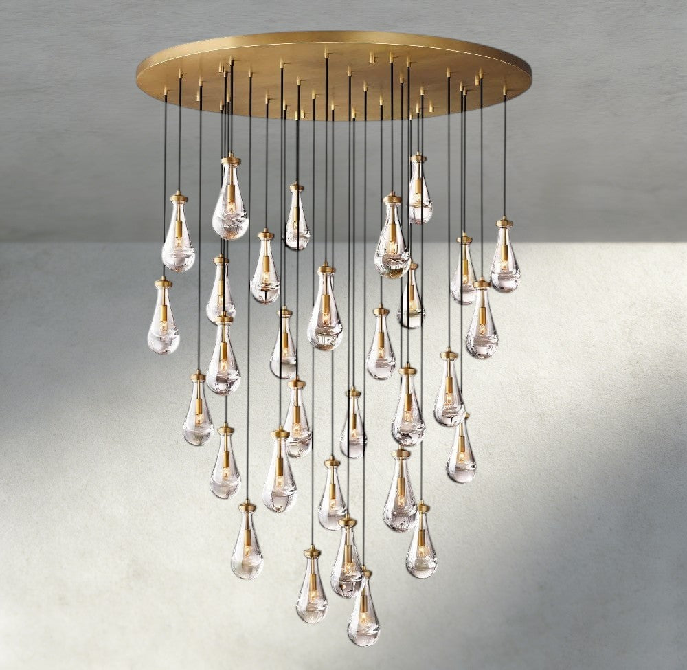 Rain Round Chandelier 18", 36", 47", 60" - Manohaus