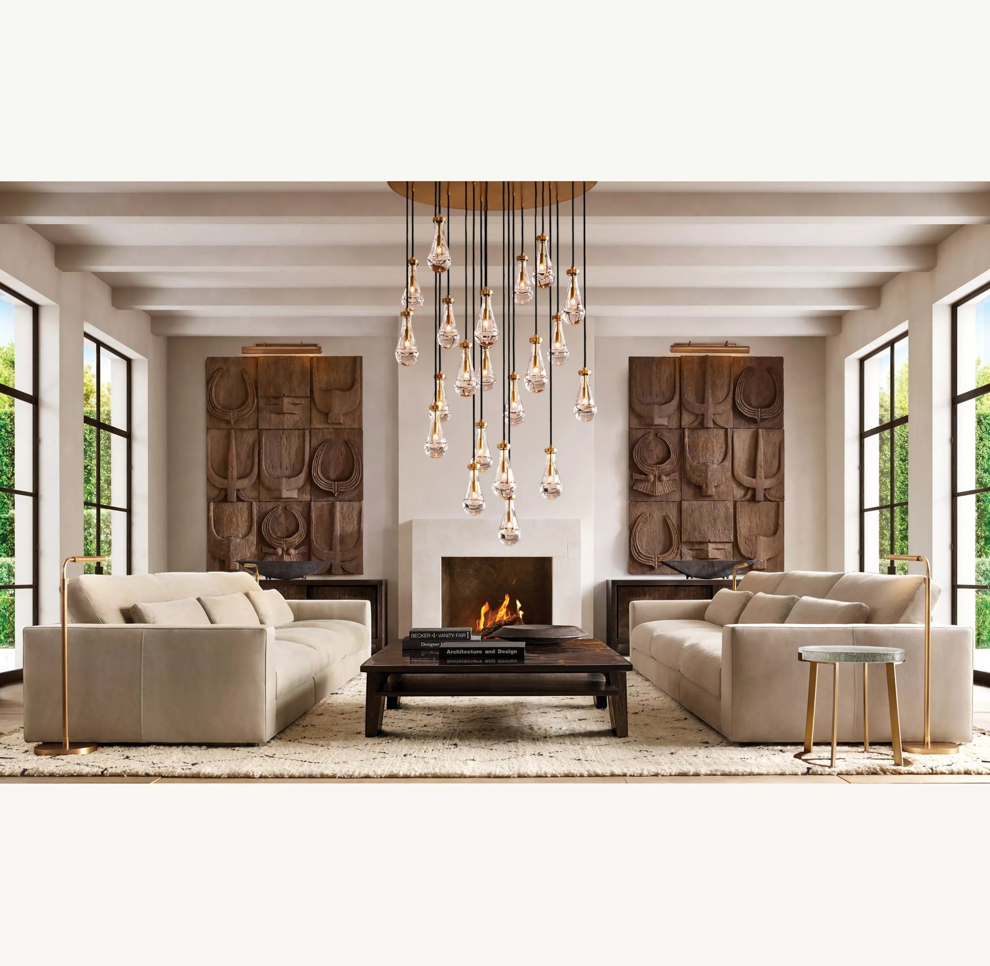 Rain Round Chandelier 18", 36", 47", 60" - Manohaus