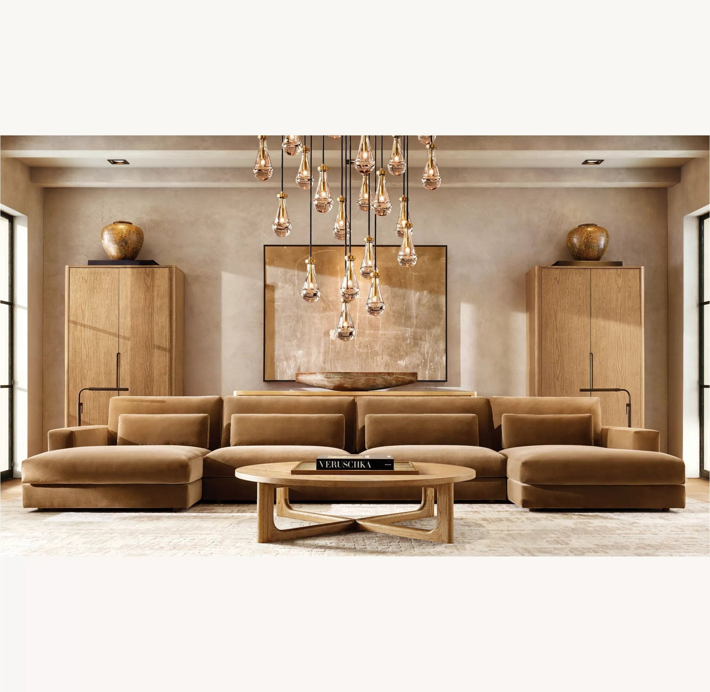 Rain Round Chandelier 18", 36", 47", 60" - Manohaus