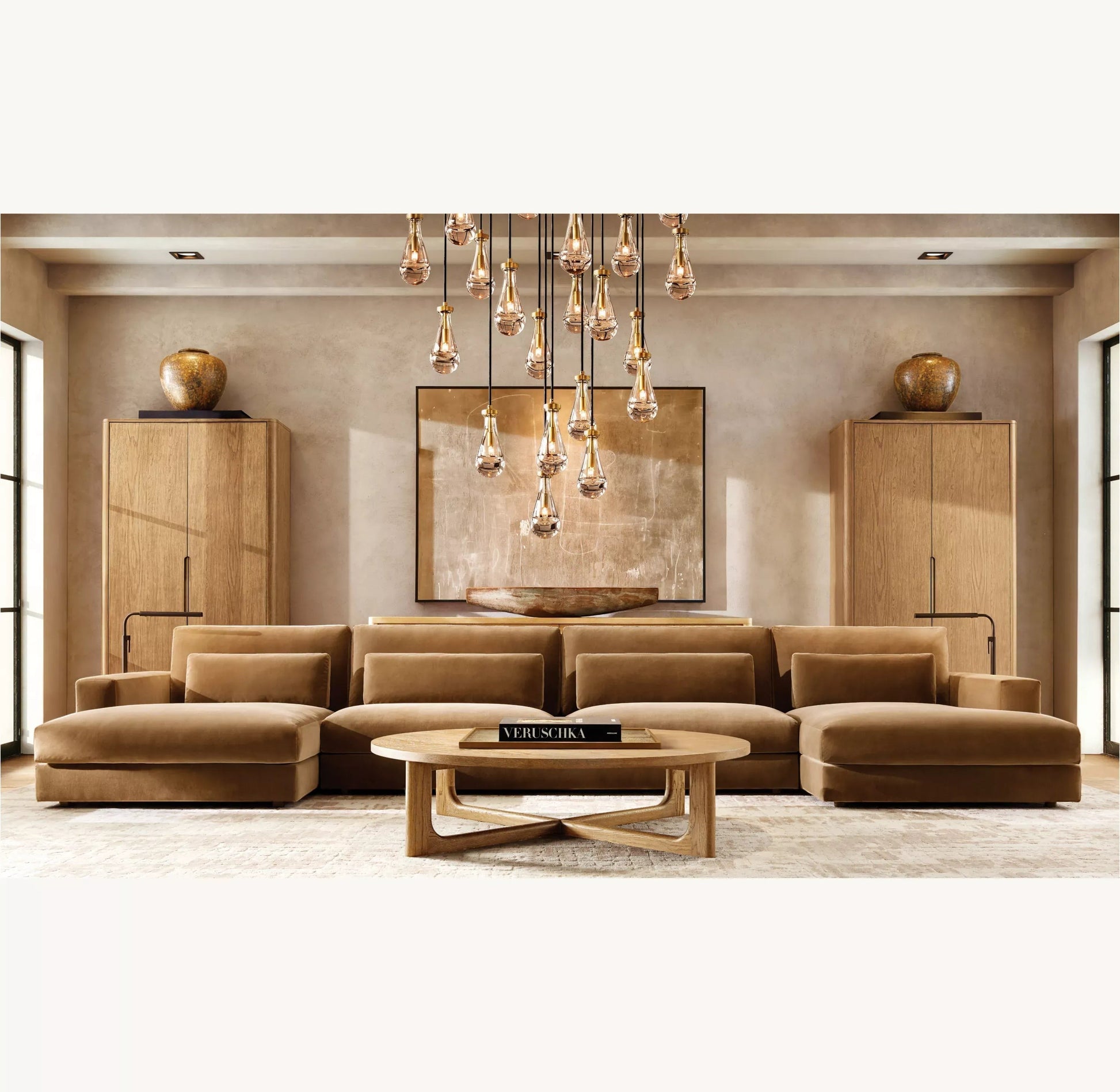 Rain Round Chandelier 18", 36", 47", 60" - Manohaus