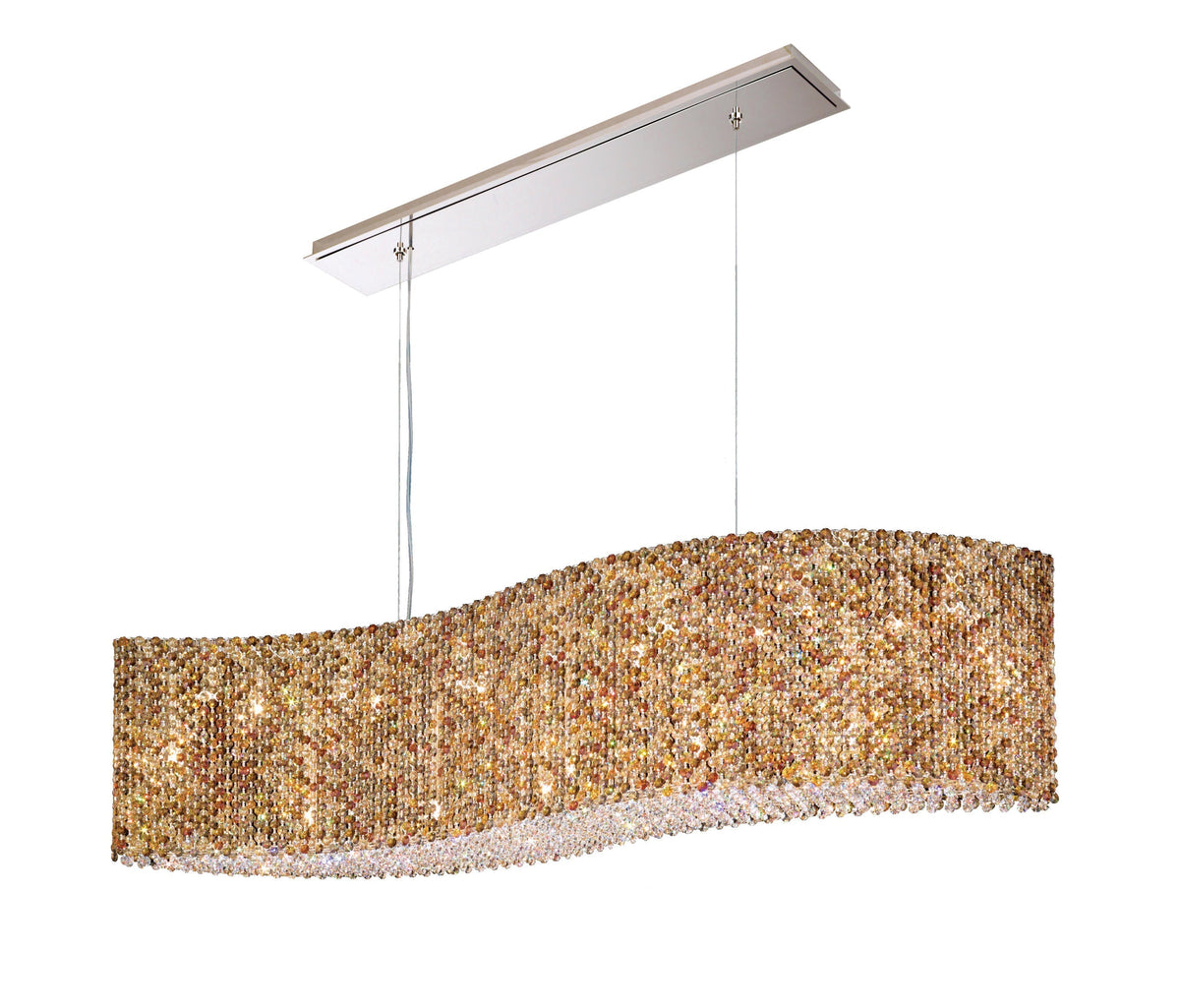 Oversized Luxury Curvilinear Crystal Pendant Chandelier for Dining Room / kitchen Island / living Room