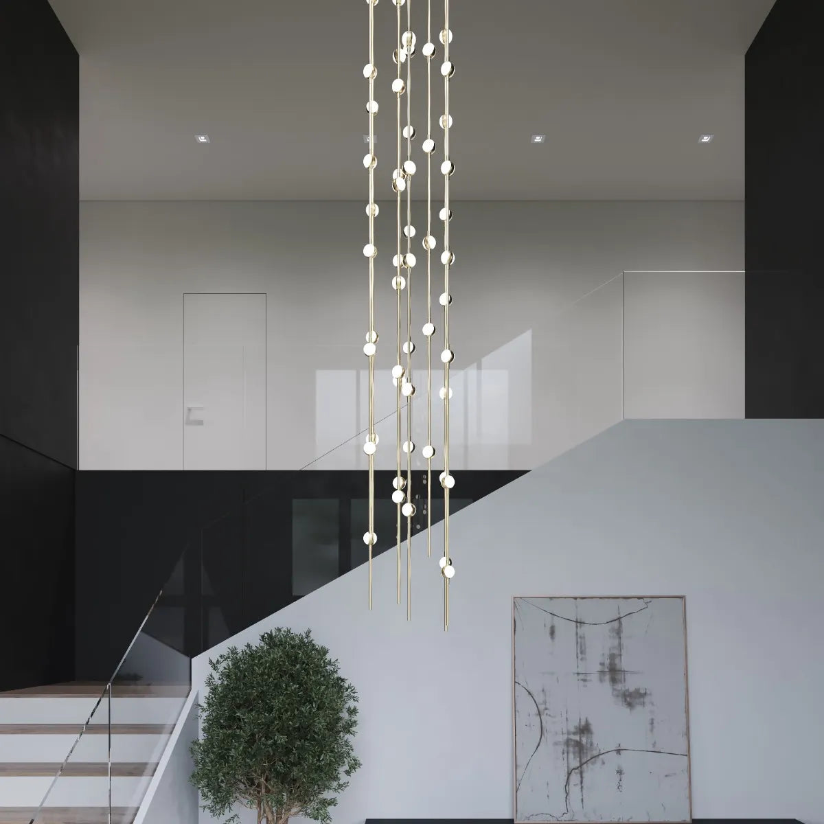 Art Design Creative Constellation Chandelier for Foyer / staircase / high-Ceiling Space